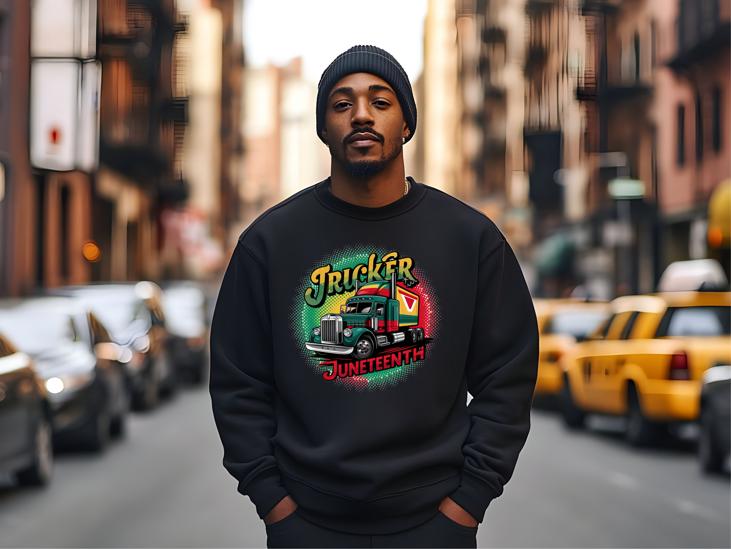 Trucker Juneteenth Sweatshirt