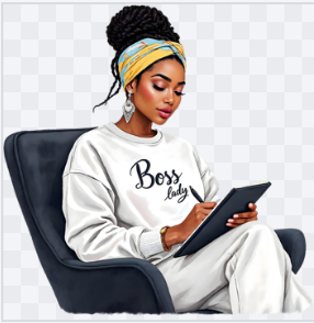 Boss lady motivational notebook