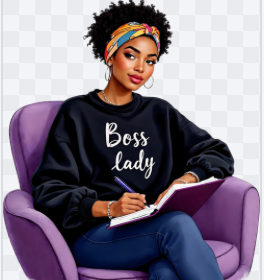 Boss lady motivational notebook
